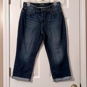 Lee Regular Fit Mid-Rise Denim Capris Size 10 Medium